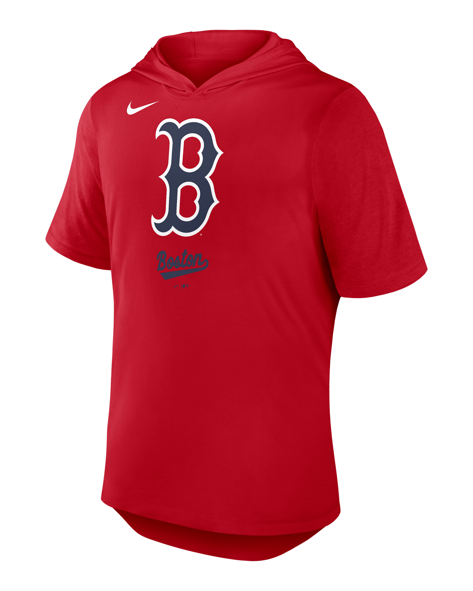 Boston Red Sox Logo Men's Nike Dri-FIT MLB Hooded T-Shirt. Nike.com